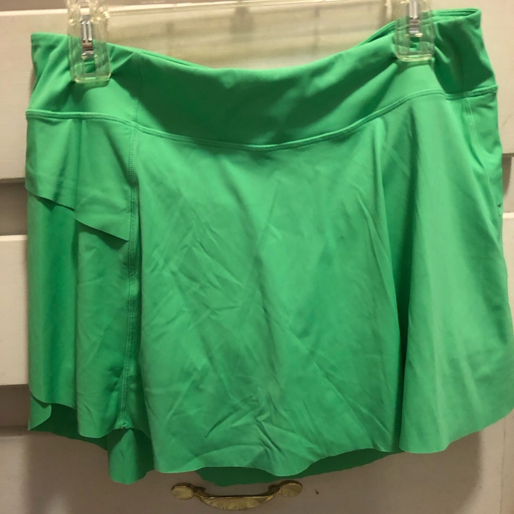 ZYIA pear Pickleball or Tennis skort body-flattering with pockets on each side